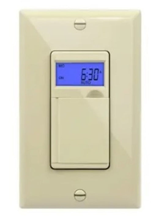 Enerlites In Wall 7-Day Hd Prog Timer Ivory HET01-I