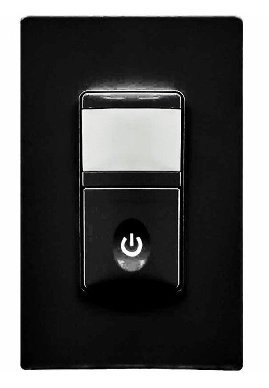Enerlites In Wall Pir Occ/VAC Sensor Single Pole 120V Black HMOS-BK
