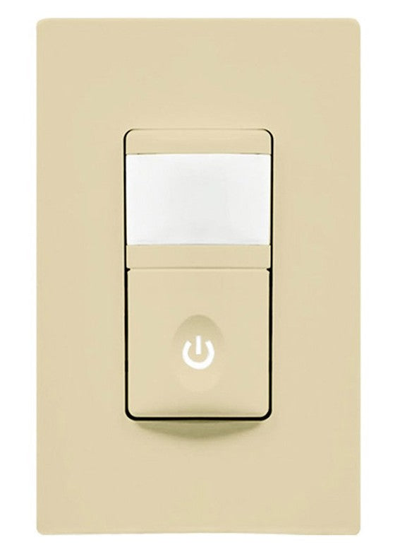 Enerlites In Wall Pir Occ/VAC Sensor Single Pole 120V Ivory HMOS-I