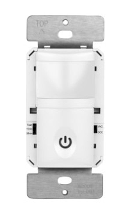 Enerlites In Wall Pir Occ/VAC Sensor Single Pole Grd Req 120/277V White HMOS-J-W