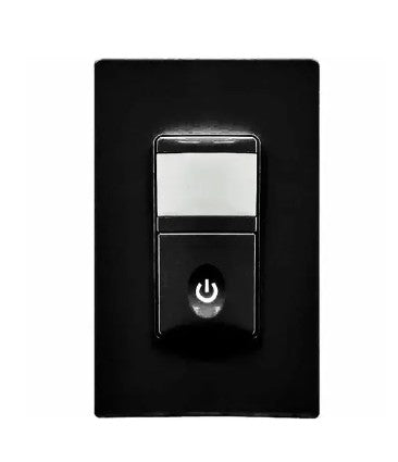 Enerlites In Wall Pir VAC Sensor Single Pole 120V Black HMVS-BK