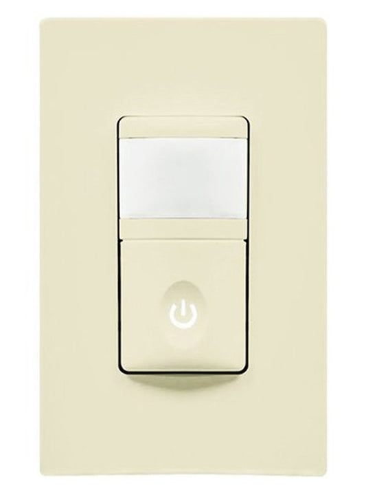 Enerlites In Wall Pir VAC Sensor Single Pole 120V Light Almond HMVS-LA