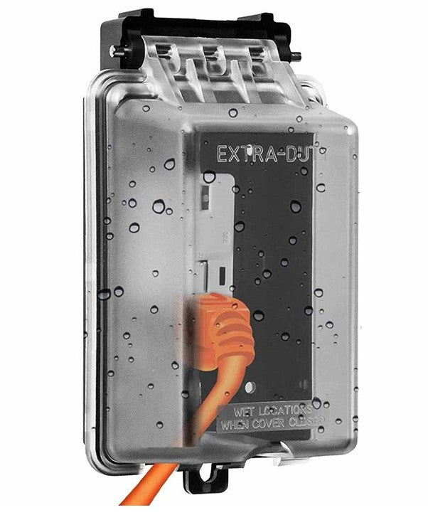Enerlites 1-Gang Hd Weatherproof Vert Cover Clear IUC1V-D