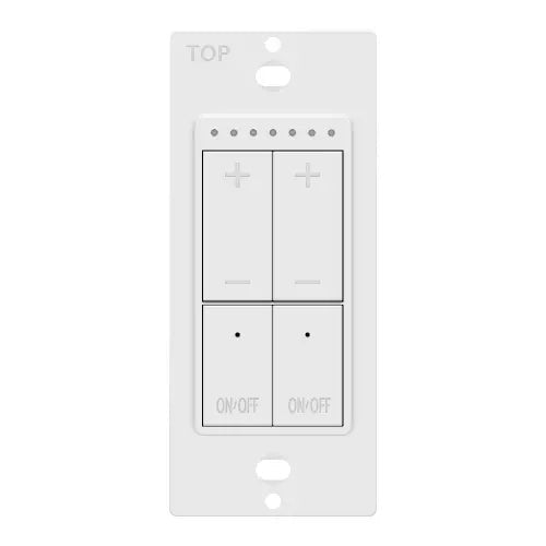 Enerlites Low Voltage 0-10V Daul Dimmer Switch, Requires Lv-Cat5 LVD-102-W