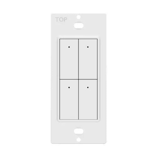 Enerlites Low Voltage 4 Button On/Off Switch LVS-104-W