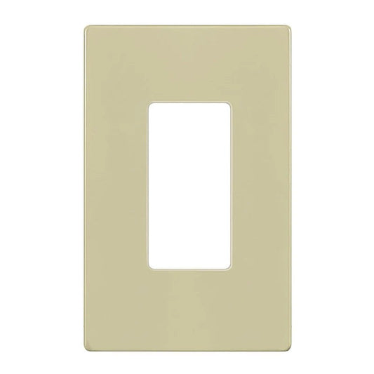 Enerlites Standard Snap In Screwless 1-Gang Decorator/GFCI Wall Plate Ivory SI8831-I