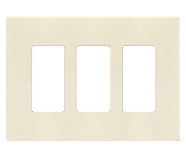 Enerlites Mid-Size Snap In Screwless 3-Gang Decorator/GFCI Wall Plate Light Almond SI8833M-LA