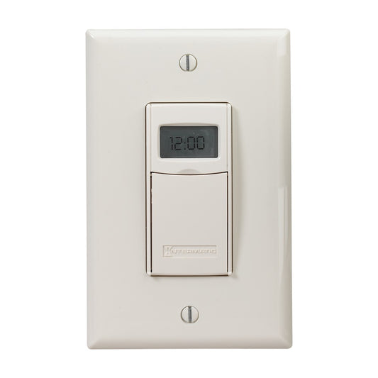 Intermatic 120-277 VAC 50/60 HZ Light Almond Electronic Countdown Timer EI400LAC