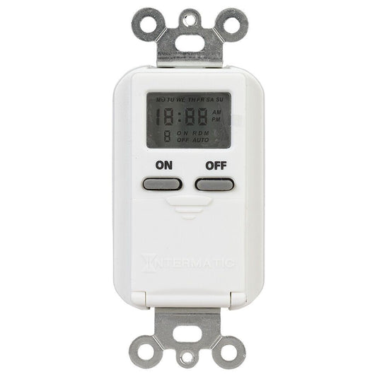 Intermatic 125 VAC 15A 7-Day White Programmable Timer EI500WC