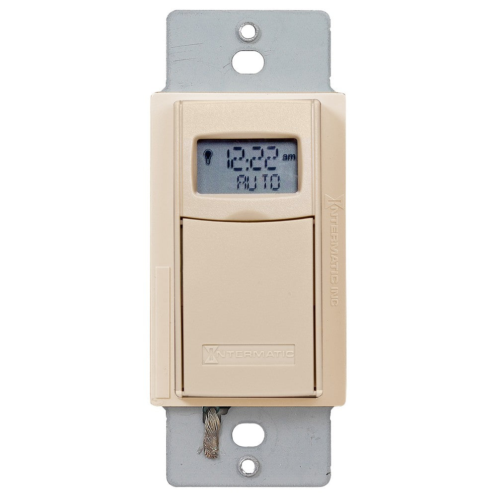 Intermatic 120-277 VAC 20A 7-Day Light Almond Programmable Timer EI600LAC