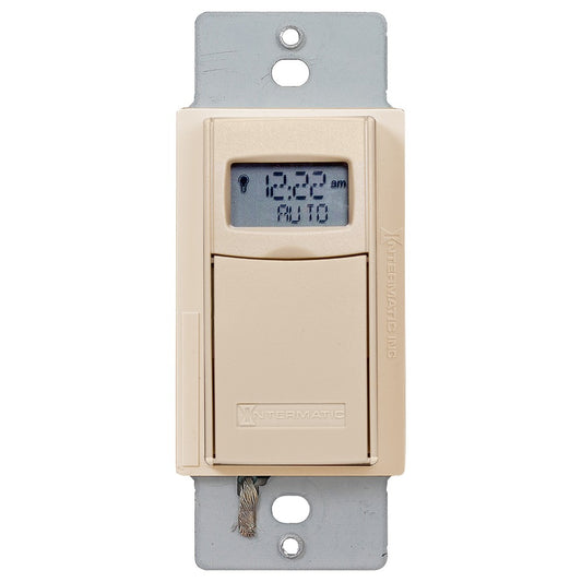 Intermatic 120-277 VAC 20A 7-Day Light Almond Programmable Timer EI600LAC