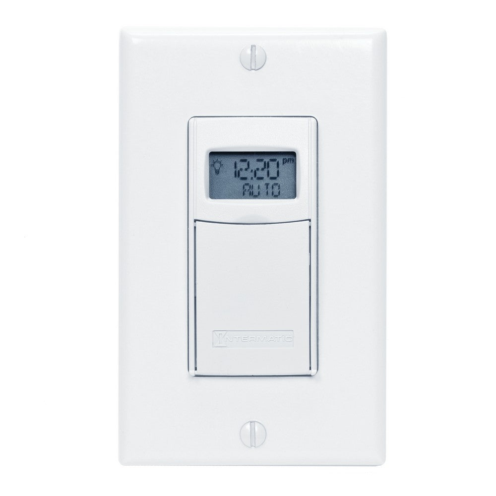 Intermatic 120-277 VAC 20A 7-Day White Programmable Timer EI600WC