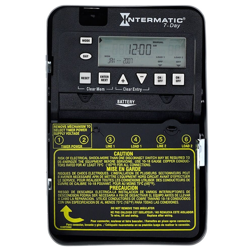 Intermatic 120-277 VAC 2-Circuit Indoor Electronic Control ET1725C