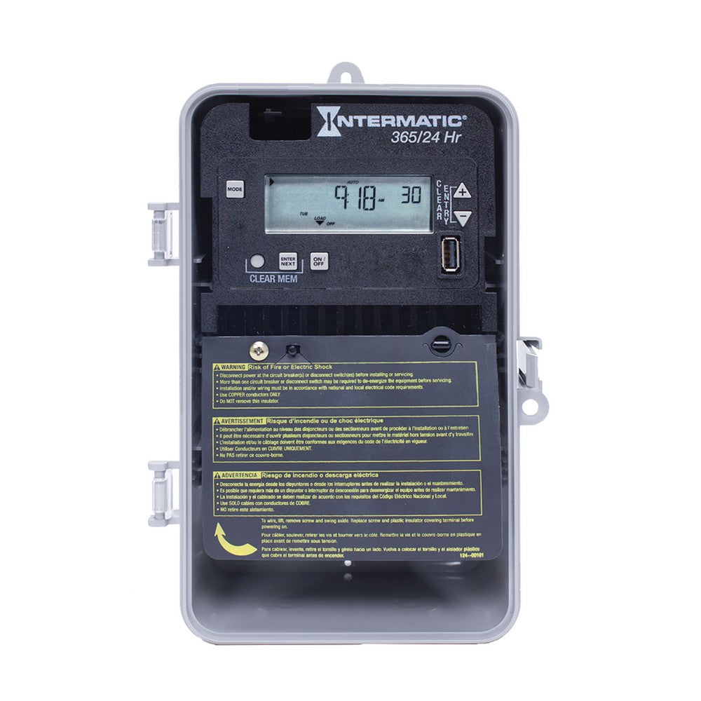 Intermatic 120-277 VAC 1-Circuit Indoor/Outdoor Electronic Control ET2105CP