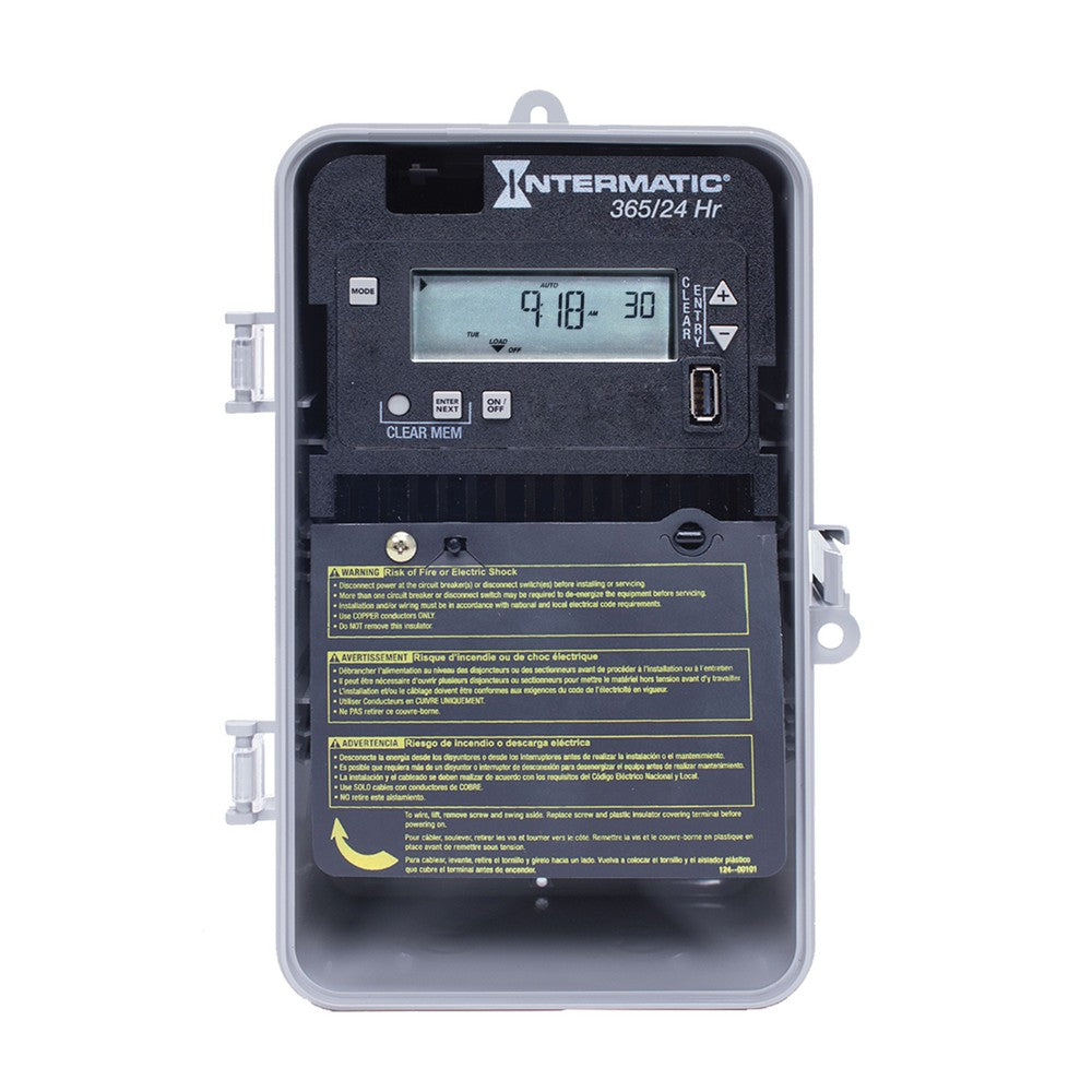 Intermatic 120-277 VAC 1-Circuit Indoor Electronic Control ET2115C