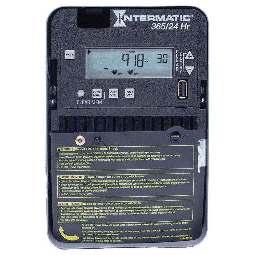 Intermatic 120-277 VAC 2-Circuit Indoor Electronic Control ET2125C