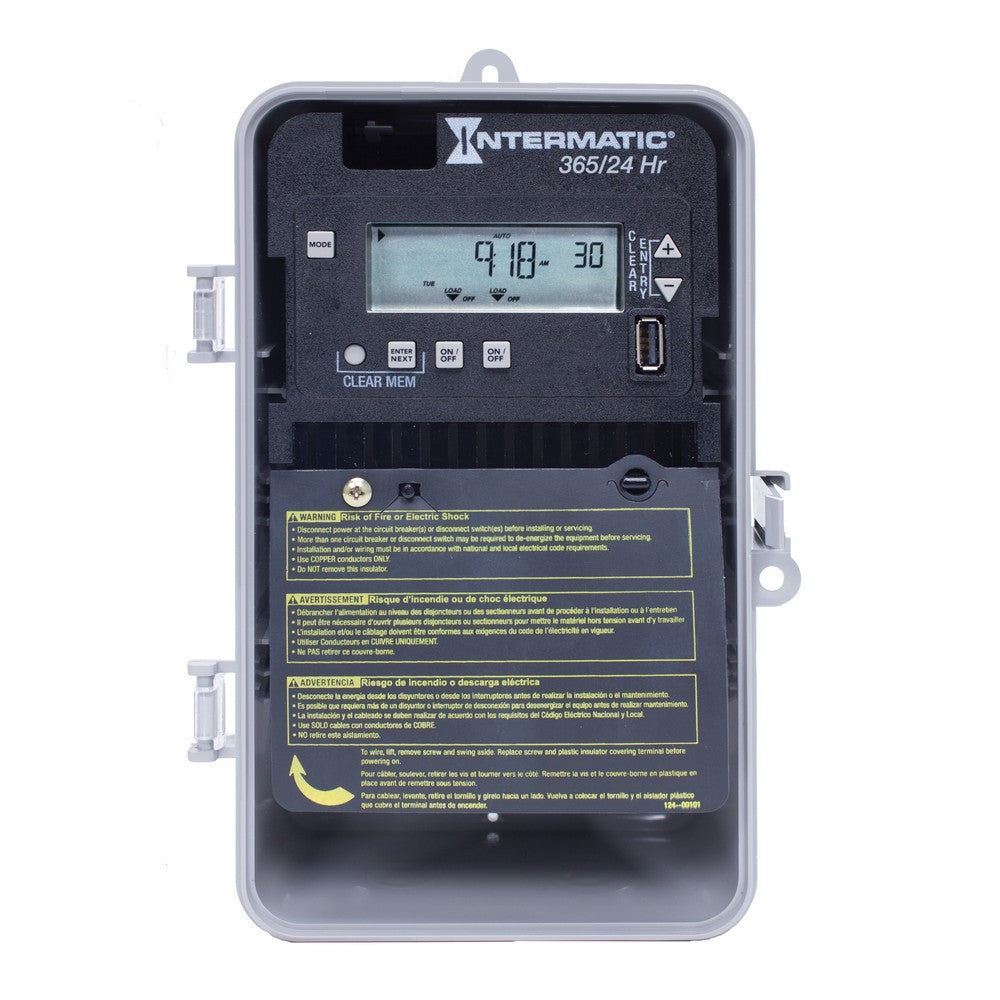 Intermatic 120-277 VAC 2-Circuit Indoor/Outdoor Electronic Control ET2125CP