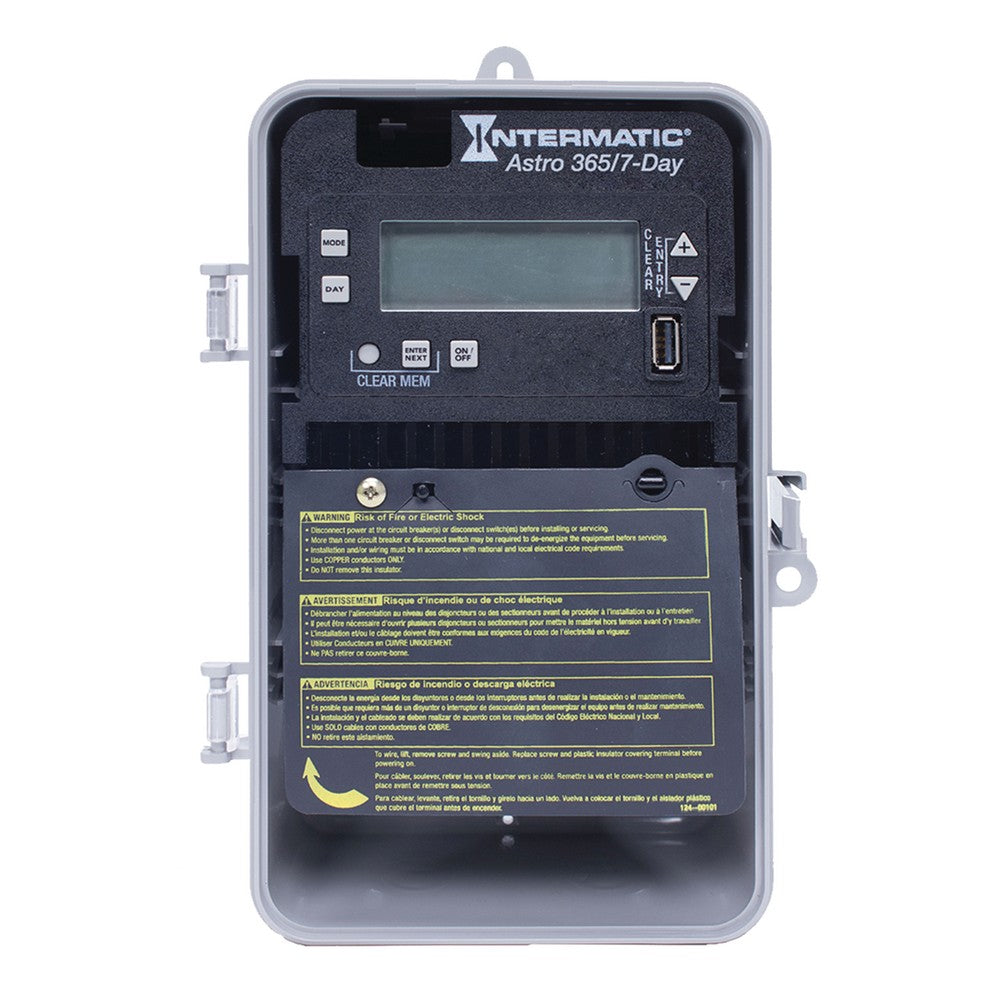 Intermatic 120-277 VAC 1-Circuit Indoor/Outdoor Astronomic Electronic Control ET2805CP