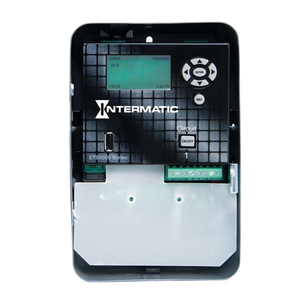 Intermatic 120-277 VAC 50/60 Hz 1-Circuit Indoor Astronomic Electronic Control ET90115C