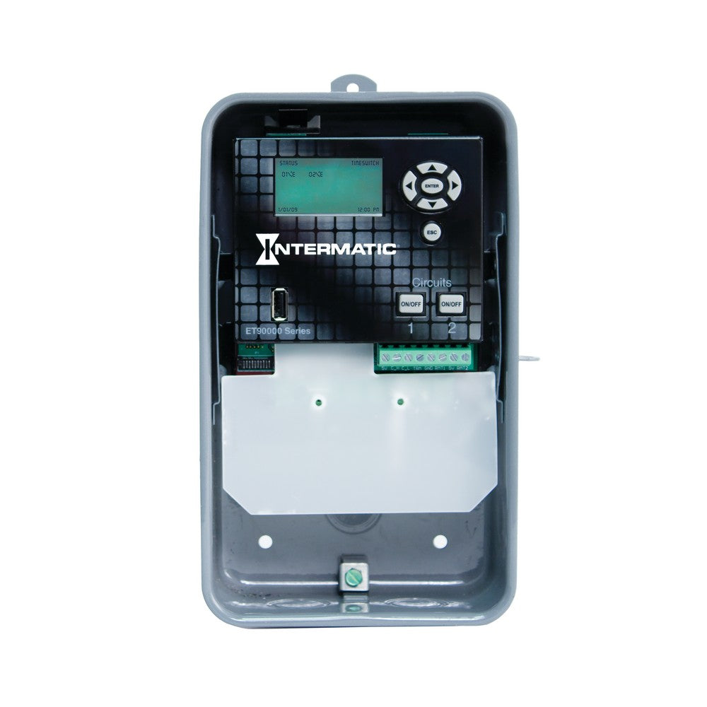 Intermatic 120-277 VAC 50/60 Hz 2-Circuit Outdoor Astronomic Electronic Control ET90215CR