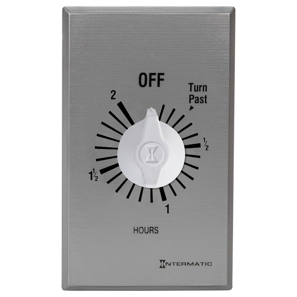 Intermatic 125-277 VAC 2 Hour Max 50/60 HZ Silver Commercial Spring Wound Countdown Timer FF2H