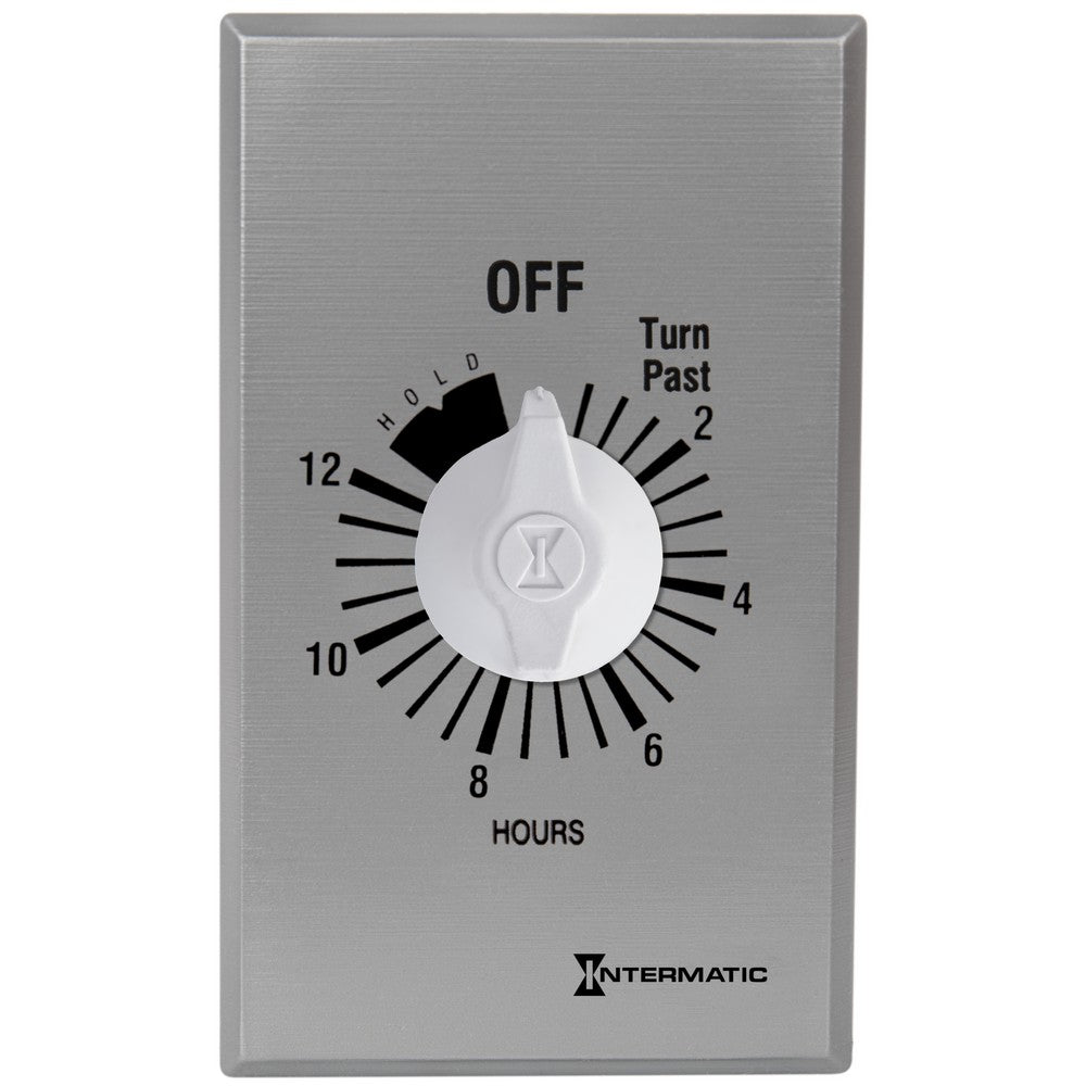 Intermatic 125-277 VAC 12 Hour Max 50/60 HZ Silver Commercial Spring Wound Countdown Timer FF312HH