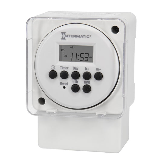 Intermatic 120-277V 15A 24-Hour 14 Setpoint Programs Electronic Surface/DIN Rail Timer Module FM1D14A-AV