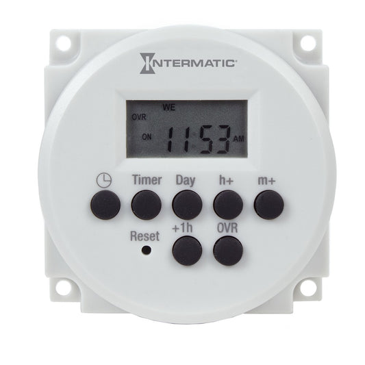 Intermatic 12/24 VDC 15A 24-Hour 20 Setpoint Programs Electronic Panel Mount Timer Module FM1D20-LV-U