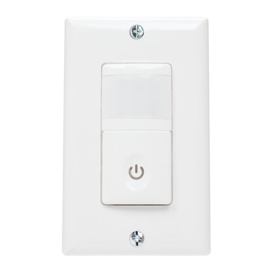 Intermatic Residential In-Wall PIR Vacancy Sensor, White IOS-DPBV-WH