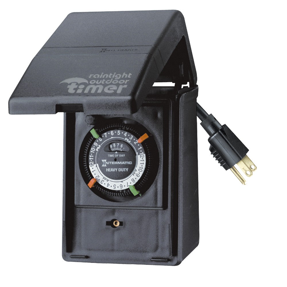 Intermatic Outdoor Mechanical Plug-In Timer P1121