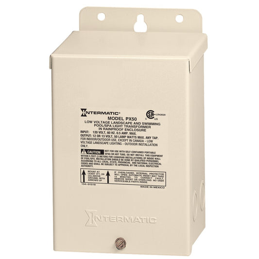 Intermatic 120V Beige Pool and Spa Safety Transformer PX50