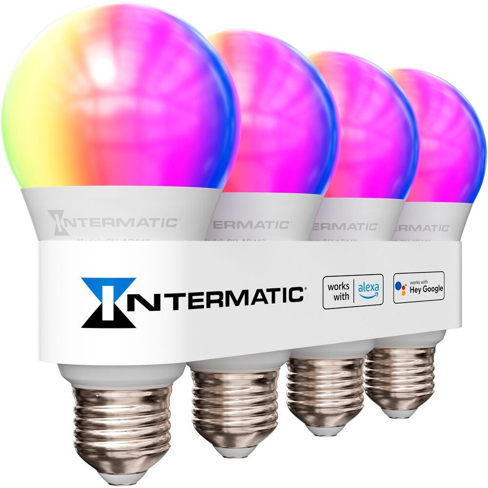Intermatic ABRA A19 4-Pack Smart Bulbs SH-ABA194P