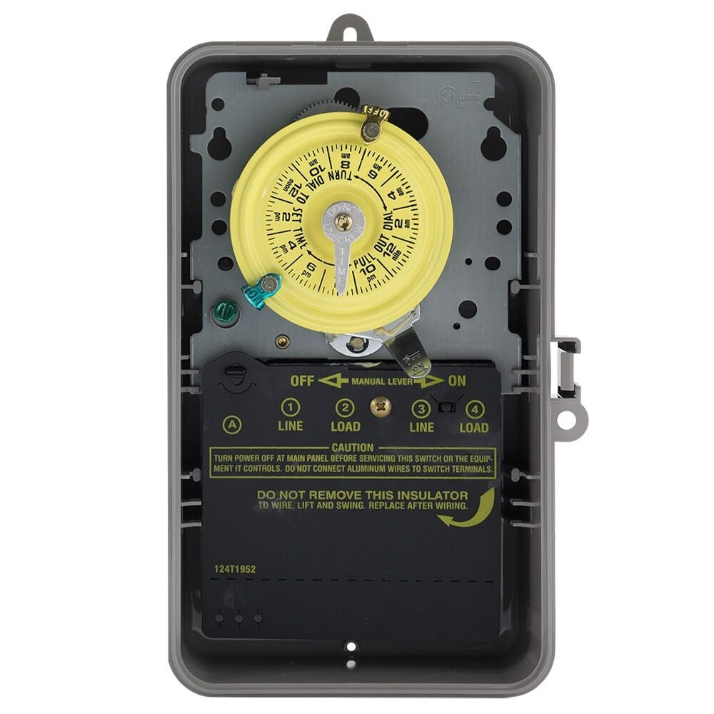 Intermatic 208-277 VAC 24-Hour 60HZ Mechanical Time Switch T104PCD82