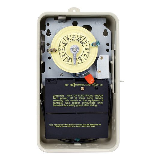 Intermatic 208-277V 24-Hour Metal Mechanical Time Switch T104R201