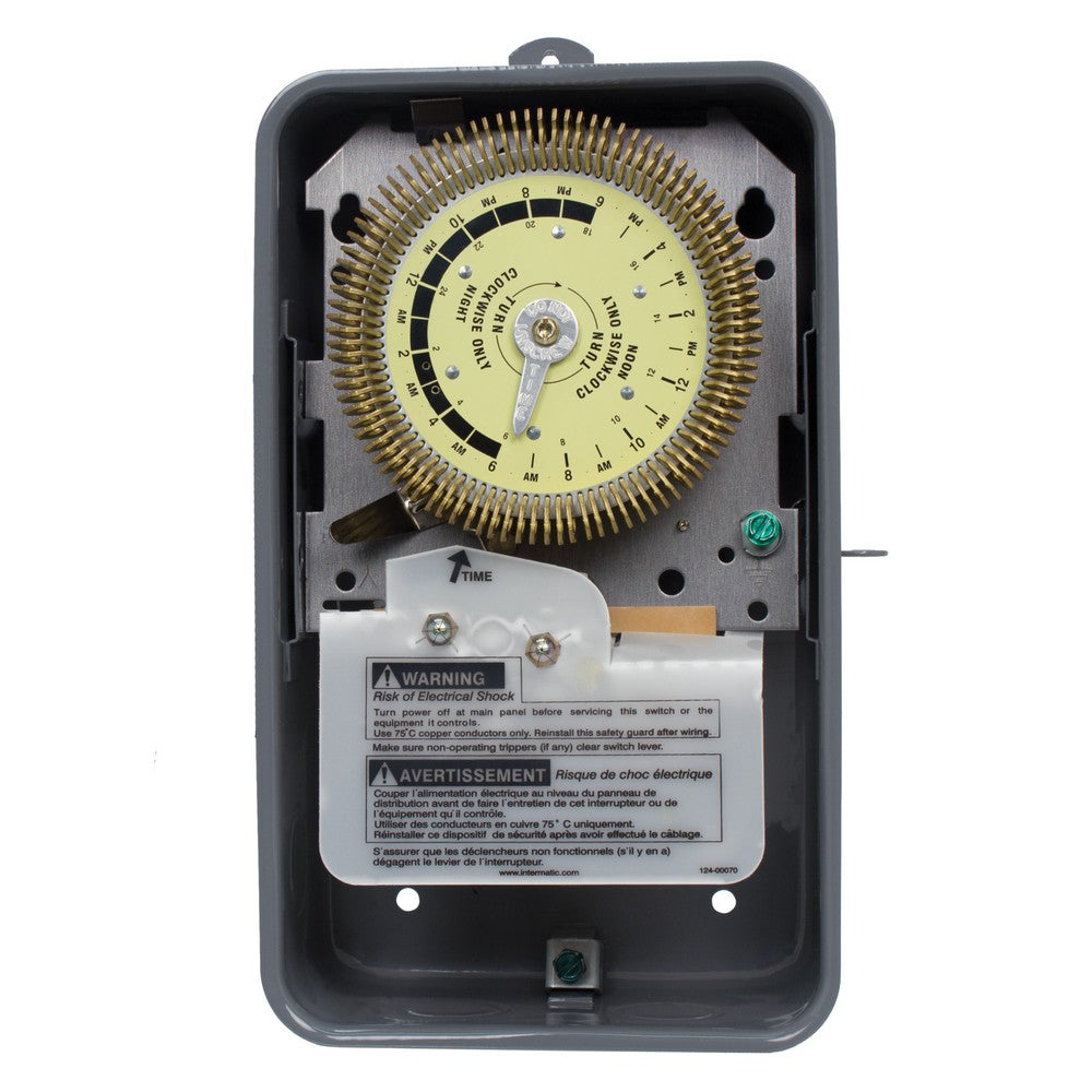 Intermatic 125 VAC 24-Hour 60HZ Metal Heavy-Duty Mechanical Time Switch T1905HDR