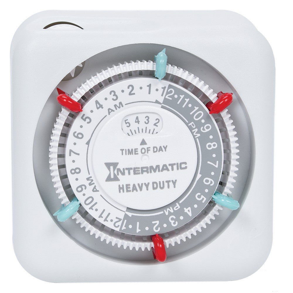 Intermatic Heavy-Duty 24-Hour Indoor Mechanical Plug-In Timer TN311