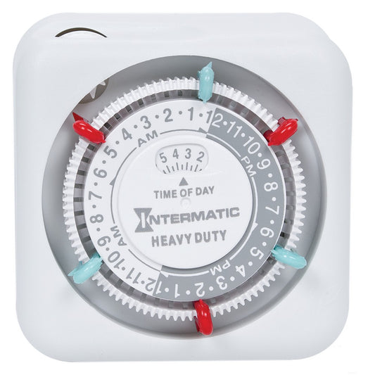 Intermatic Heavy-Duty 24-Hour Indoor Mechanical Plug-In Timer TN311