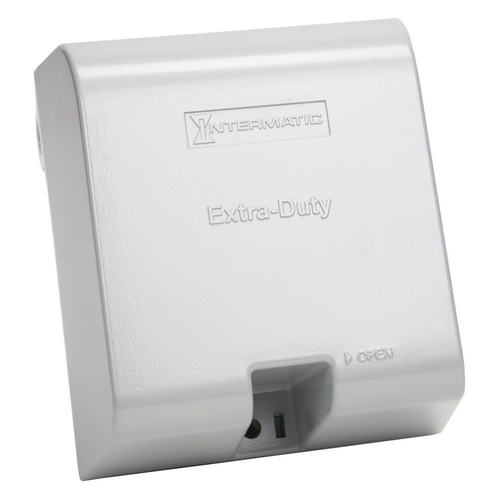 Intermatic Gray Double Gang 4.625" Die-Cast In-Use Weatherproof Cover WP1250MXD