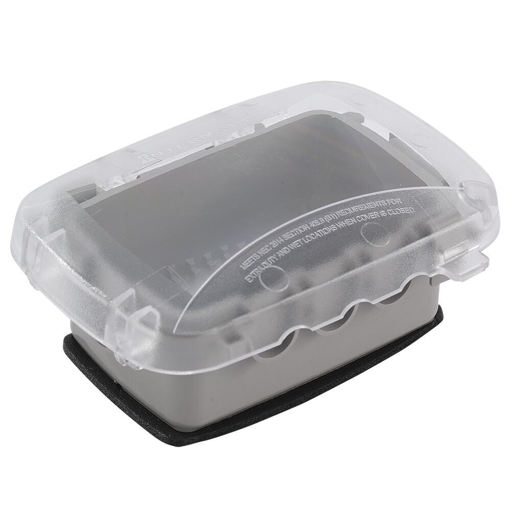 Intermatic Single-Gang 2.25" Clear In-Use Weatherproof Cover WP5000C