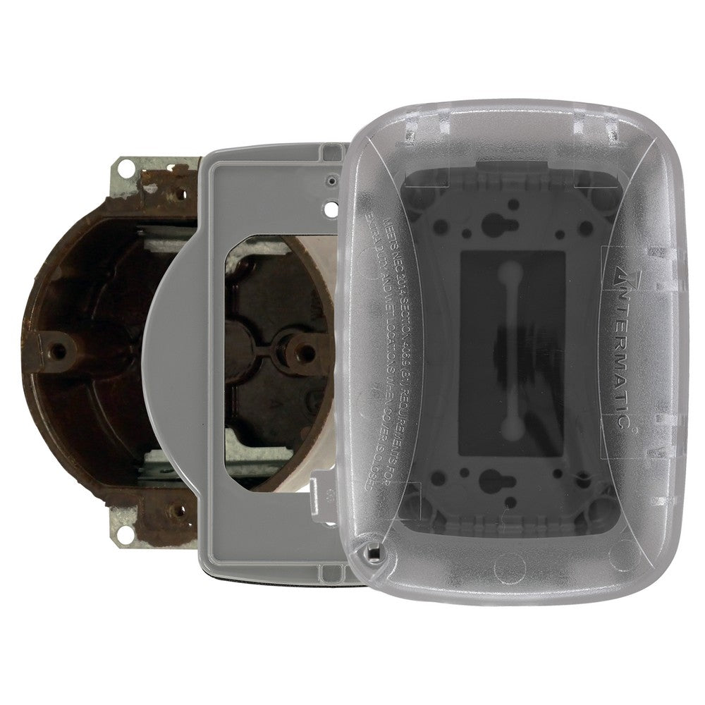 Intermatic Single-Gang 2.75" Clear In-Use Weatherproof Cover WP5103C