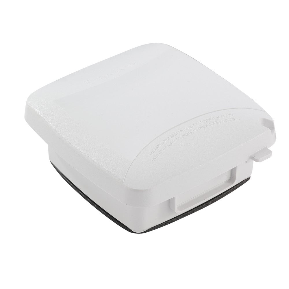 Intermatic Double-Gang 2.25" White In-Use Weatherproof Cover WP5220W