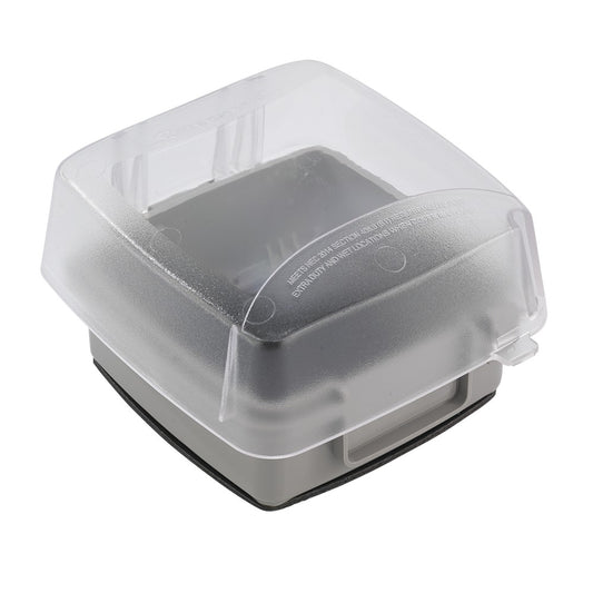 Intermatic Double-Gang 3.625" Clear In-Use Weatherproof Cover WP5240C