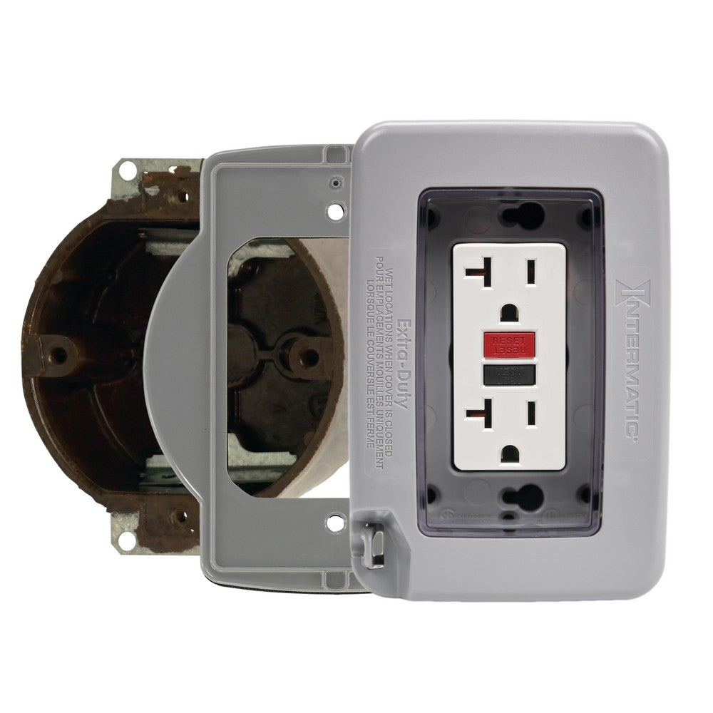 Intermatic Single-Gang Clear In-Use Weatherproof Cover WP7003G