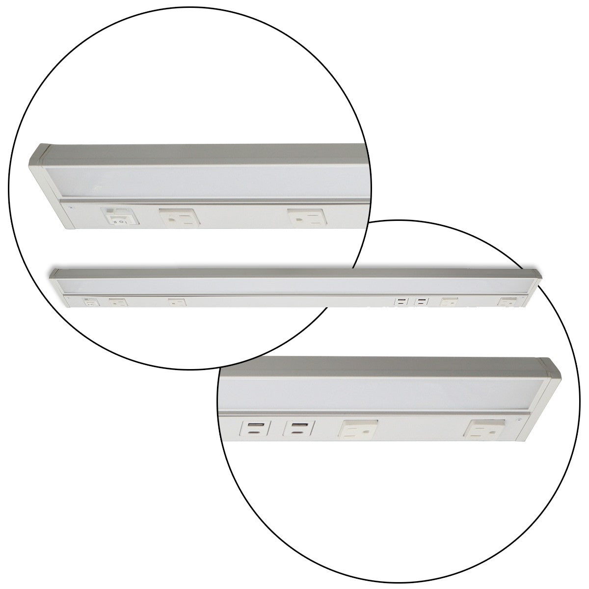 Lighting Spot 26 32 in. 18W 120V 5CCT selectable White LED Under Cabinet Light LS-UCL-32-18W-5CCT-WH