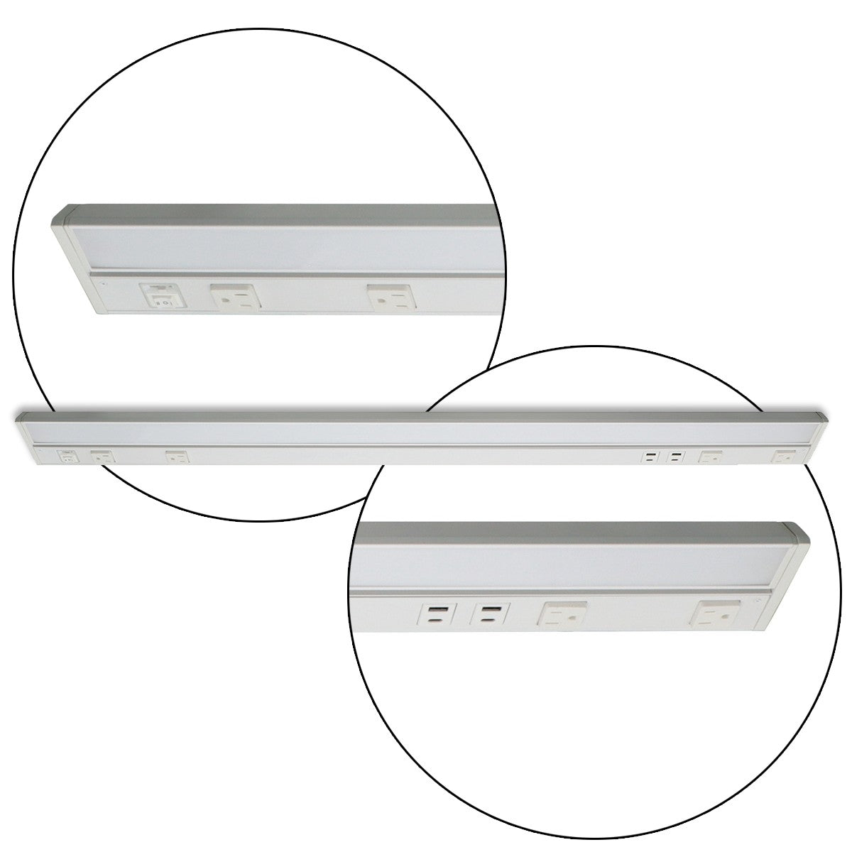 Lighting Spot 26 42 in. 22W 120V 5CCT selectable White LED Under Cabinet Light LS-UCL-42-22W-5CCT-WH