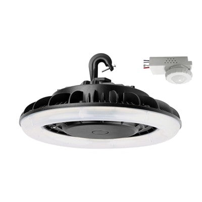 Lighting Spot 26 13 in. 140W 5000K Round Black LED High Bay Light LS-UF6-140W-50K-BKM