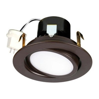 Lighting Spot 26 4 in. 8.5W 12V 3000K Round Adjustable Bronze LED Recessed Downlight LS2-LV4BZ-3K