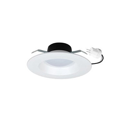 Lighting Spot 26 4 in. 8.5W 12V 2700K Round Smooth White LED Recessed Downlight LS2-ZS-412V-27K