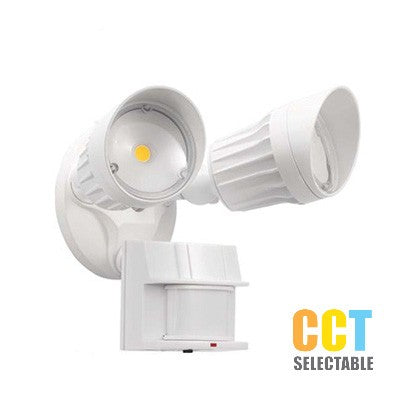 Lighting Spot 26 20W 1900lm 3CCT selectable Round White LED Security Light LSH-SSL-20W-3CCT-WHT