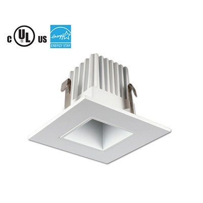 Lighting Spot 26 2 in. 9W 5000K Square Smooth White LED Recessed Downlight LSL-2-240-5K